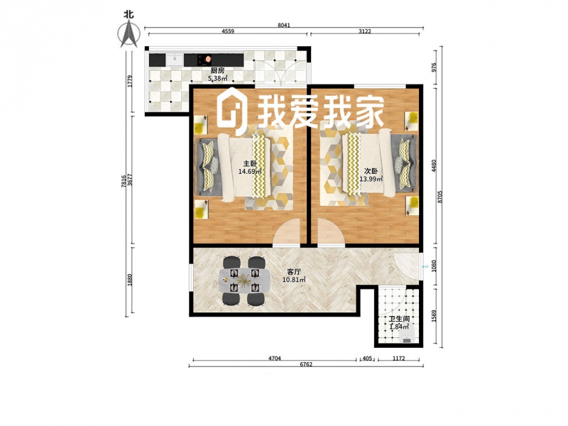 滨海新区向阳街北安里2室1厅