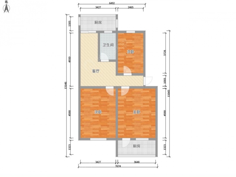 太原我爱我家整租·建设北路·建设北路煤场铁路宿舍·3室第9张图