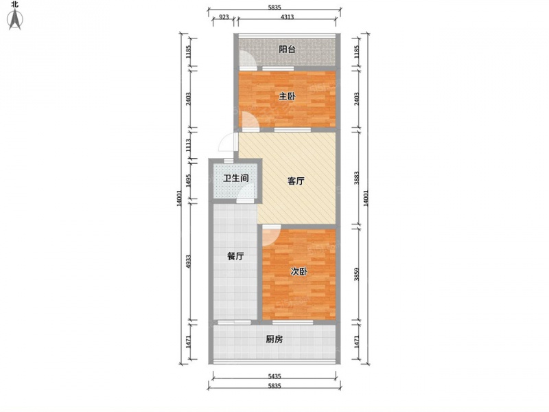 太原我爱我家整租·建南车站·和润龙城苑·3室第8张图