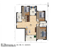 太原我爱我家森林公园 · 滨河东路滨河果岭 · 3室 · 2厅