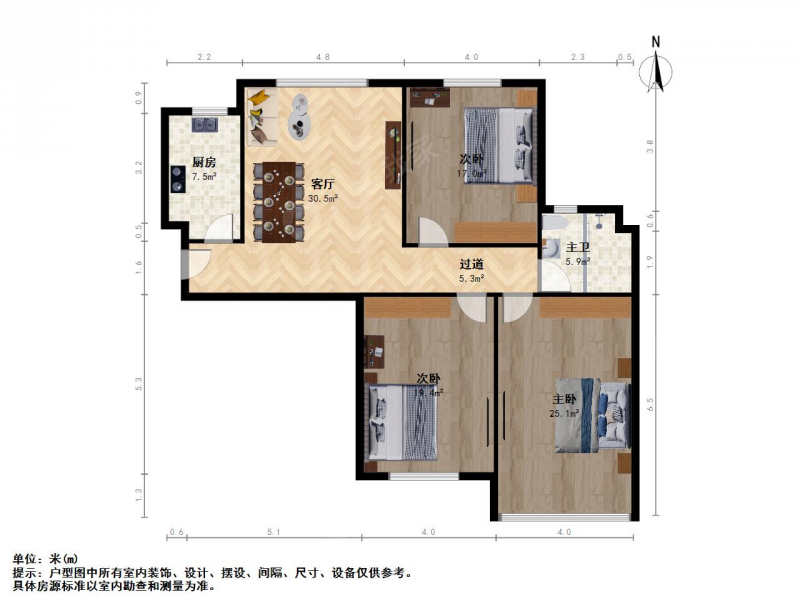 太原我爱我家整租·五龙口·东中环东来龙城苑·3室第10张图